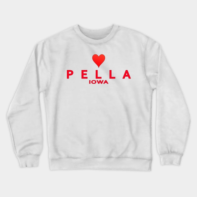 Pella Iowa Crewneck Sweatshirt by SeattleDesignCompany